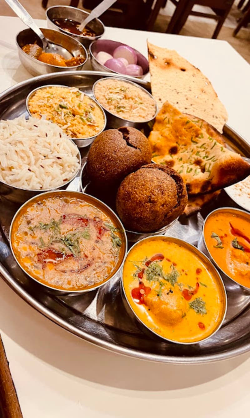 Rajasthani thali at LMB Restaurant, Jaipur